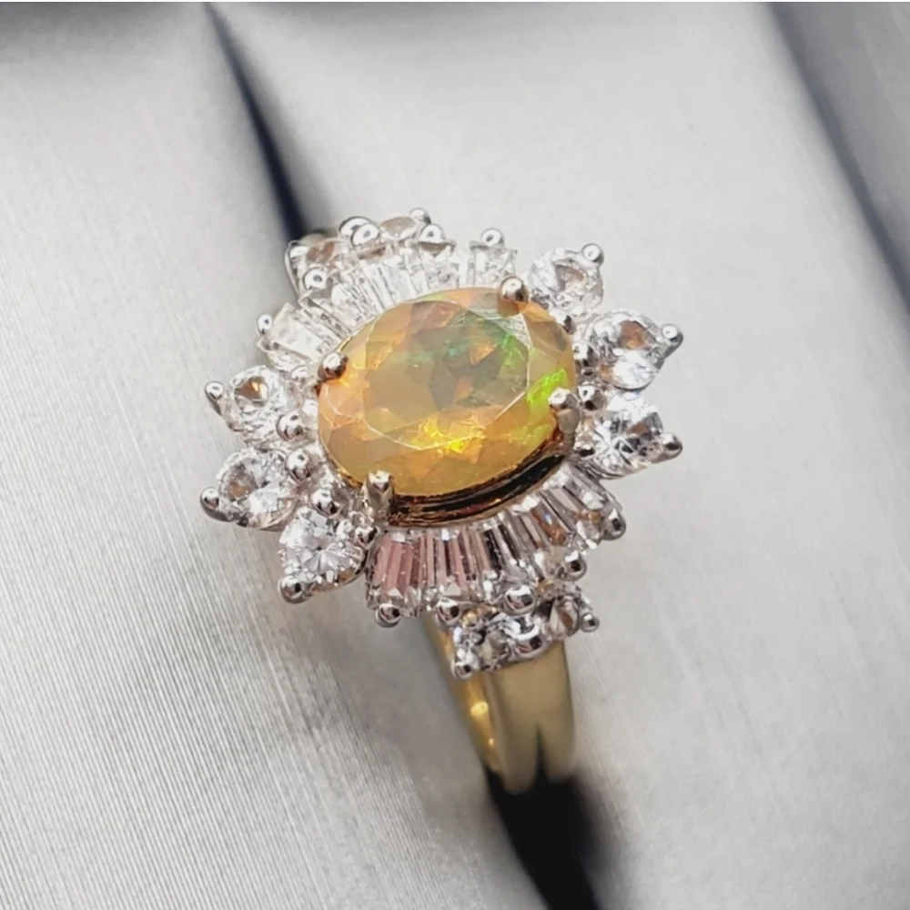 Yellow Gold Opal Ring